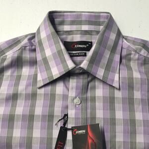 OXEMBERG Men's Small Purple Oxford Dress Shirt
